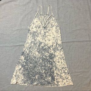 American Eagle  summer dress tie dye blue